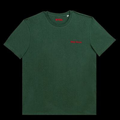Stay focus Grünes T-Shirt mit Rundhalsausschnitt