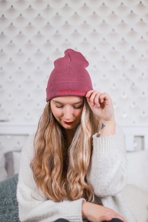 Bold legend (légende audacieuse) Bonnet beanie Hibiscus rose