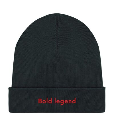 Bold legend (légende audacieuse) Bonnet beanie Noir