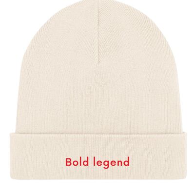 Bold legend Beanie Cream Cream