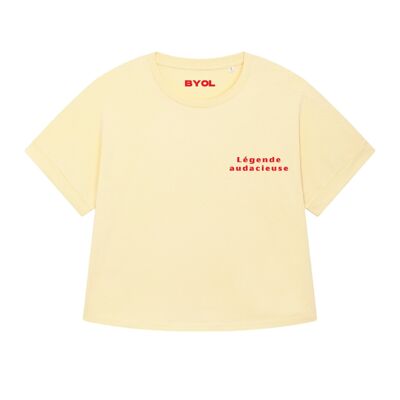 Auffälliges Butter-T-Shirt in Übergröße