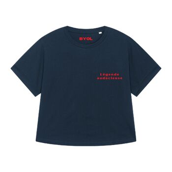 Légende Audacieuse T-shirt oversize French navy