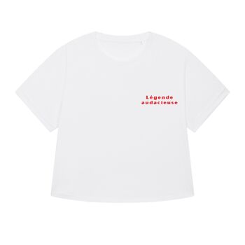 Légende Audacieuse T-shirt oversize Blanc