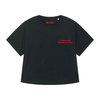 Légende Audacieuse T-shirt oversize Noir