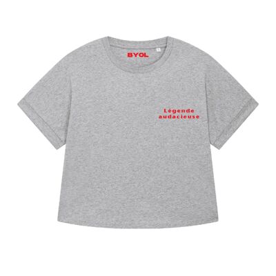 Bold Legend Übergroßes T-Shirt Grau