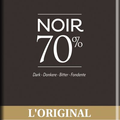 Barra de Chocolate Negro 70% El Original 100g