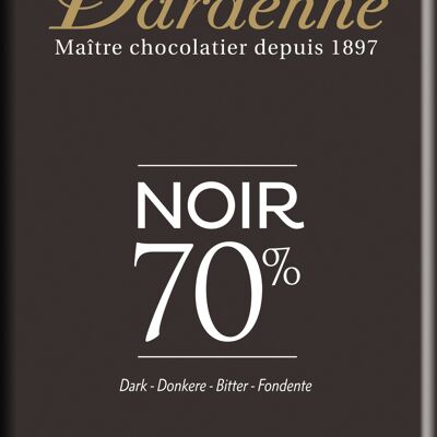 Barra de Chocolate Negro 70% El Original 100g