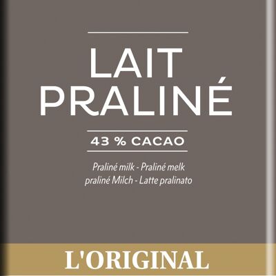 Tablette Chocolat Lait Praliné L'original 100g
