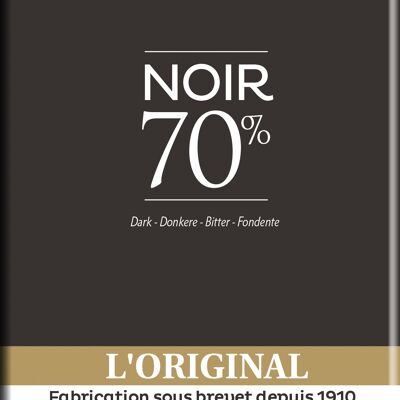 Barra de Chocolate Negro 70% El original 180g