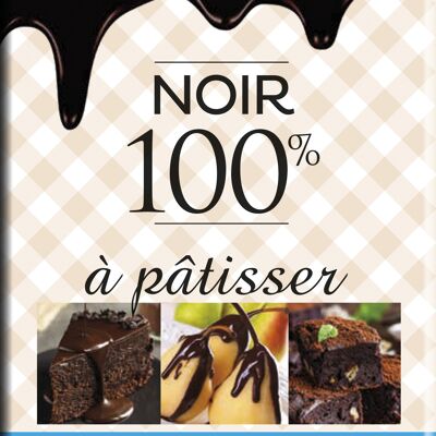 100% dark chocolate bar for pastry 180g