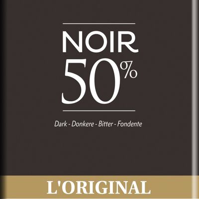 Barra de Chocolate Negro 50% El Original 100g
