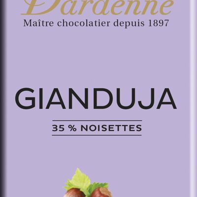 GIANDUJA - Tablette Chocolat Lait 35% crème de noisettes 100g