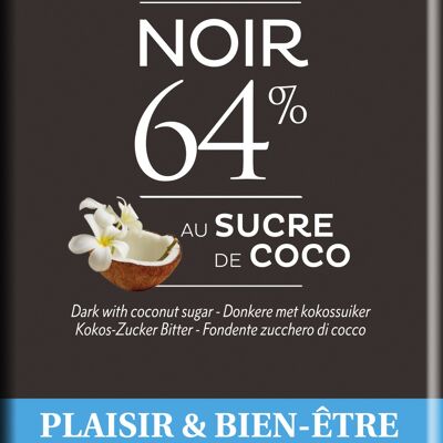 Barra de Chocolate Negro con Azúcar de Coco 100g