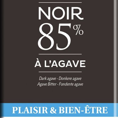 Barra de Chocolate Negro 85% con Agave 90g