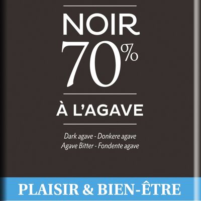 70% Dark Chocolate Bar with Agave 100g