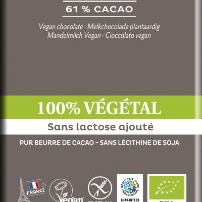 Barra de Chocolate 100% VEGETAL 100g