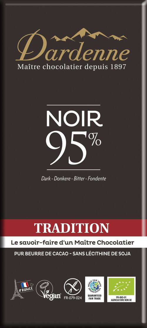 Tablette Chocolat Noir Noël 90g