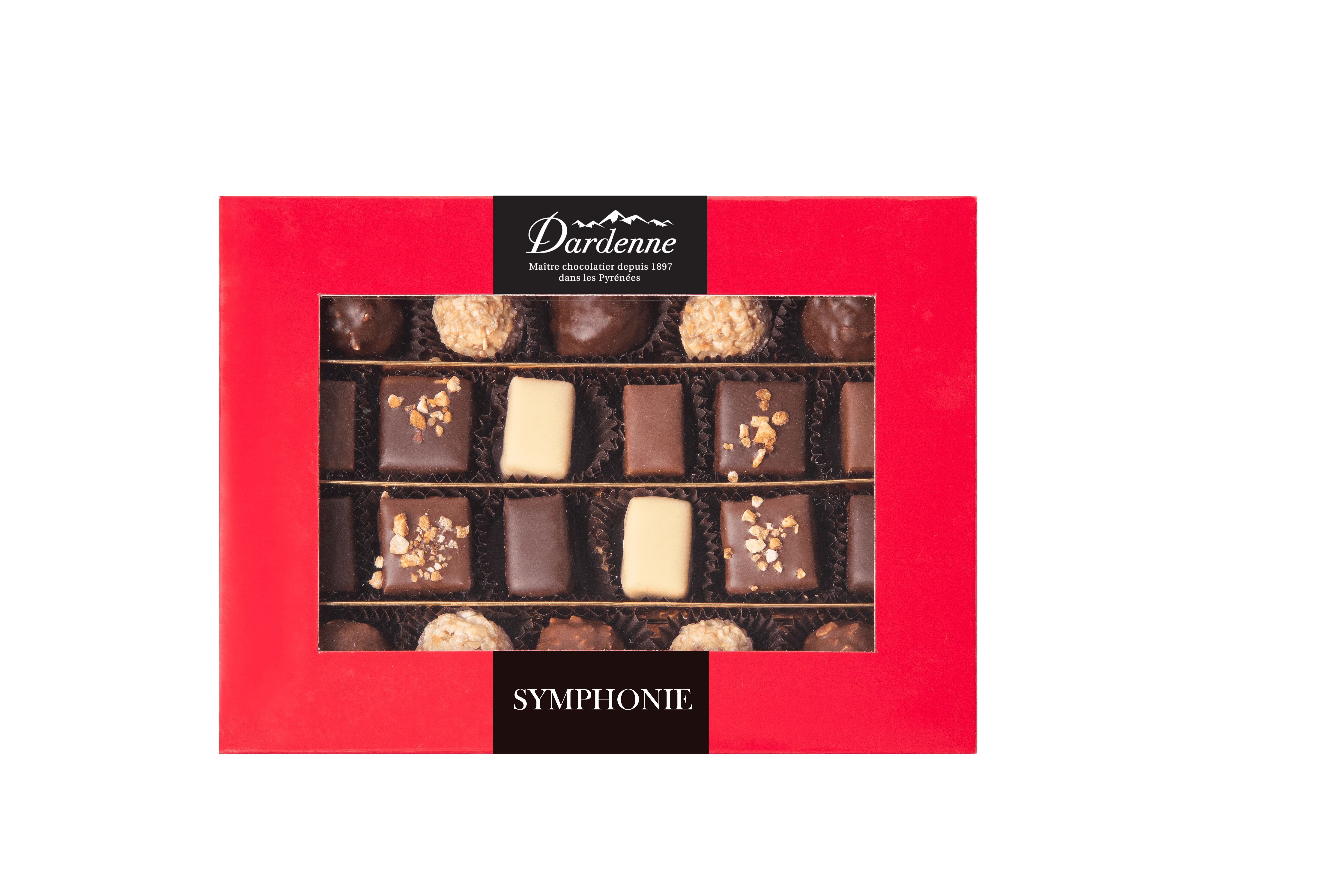 Sortiment mit 22 Weihnachtsschokoladen - SYMPHONIE-Box 210g