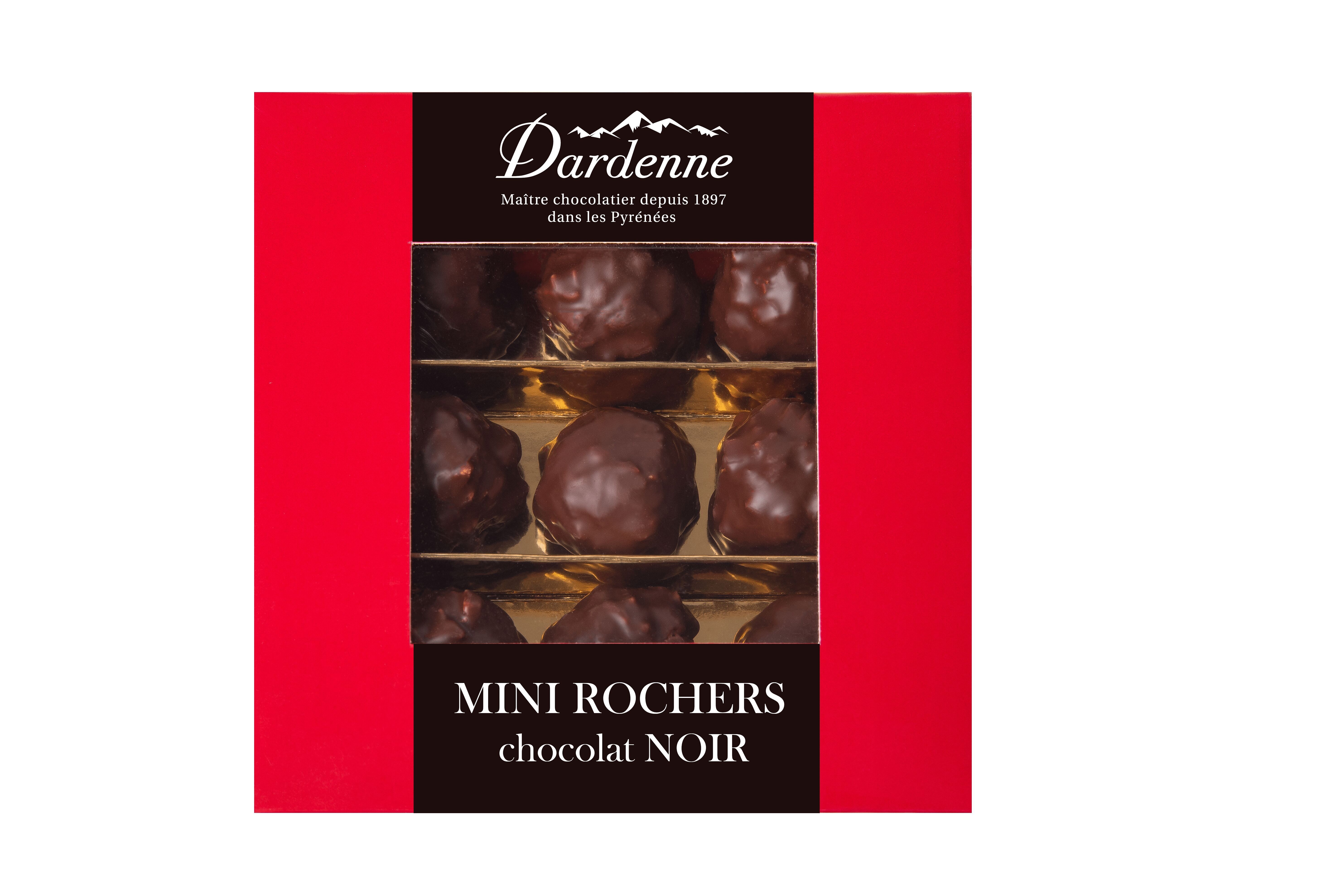 9 Mini Praline Rocks Cioccolato FONDENTE 90g