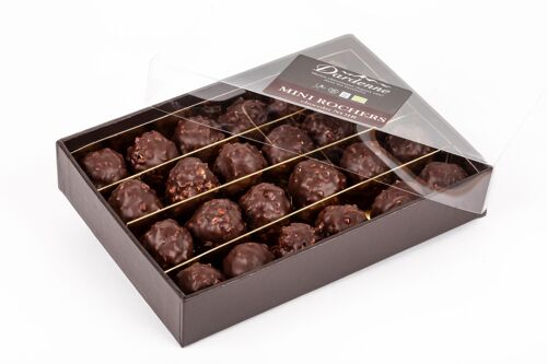24 Mini Rochers Pralinés au Chocolat NOIR 240g