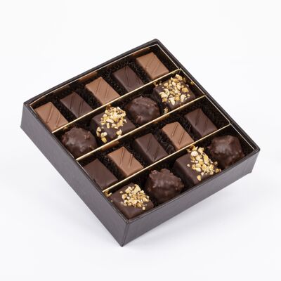 SURTIDO DE PRALINES navideños - avellanas, cacahuetes, crujientes - 160g