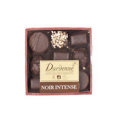 Sortiment mit 9 Weihnachtsschokoladen - INTENSE DARK 90g