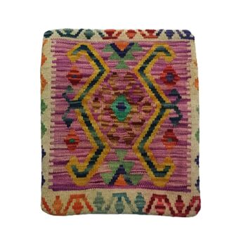 Kilim handvävt gammalt Mauve kuddfodral 4