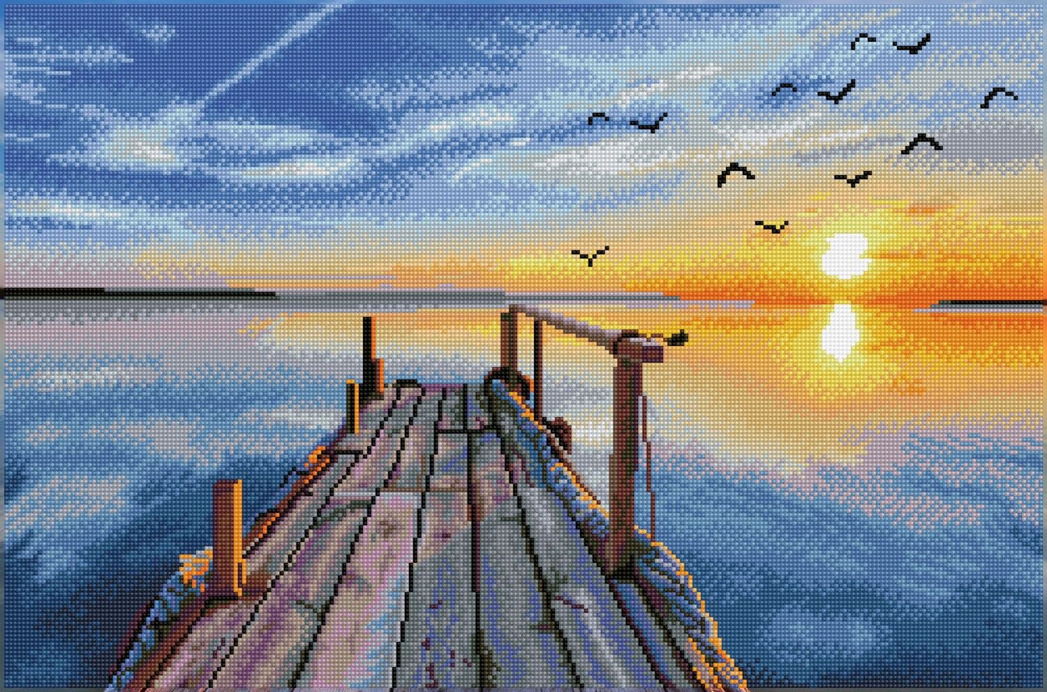 Sunset Jetty - Round Diamonds