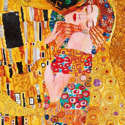 Il Bacio (Klimt) - Diamanti rotondi