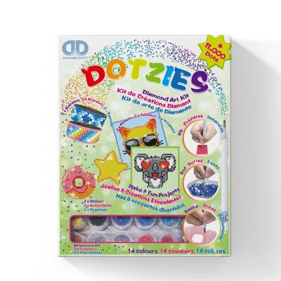 DOTZIES green kit - 6 creations for children
