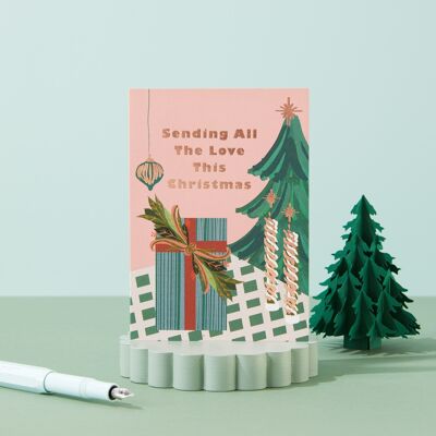 Sending all the love this Christmas - Christmas Card