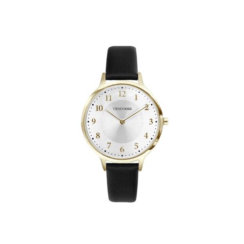 TG10155-01 - Montre femme analogique Trendy Kiss - Bracelet cuir - Lina