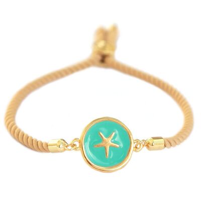 Bracelet étoile de mer turquoise