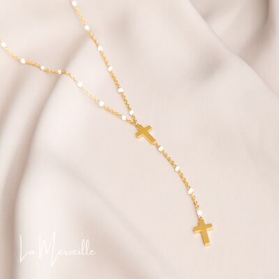 Rosary Brescia white gold