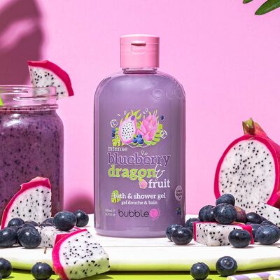 Gel douche smoothie myrtille et fruit du dragon (500ml)