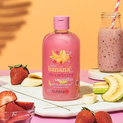 Gel douche Smoothie banane et fraise (500ml)