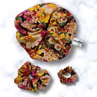 Chouchou midi fleurs d'automne