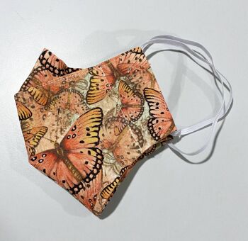 Masque papillon orange 2