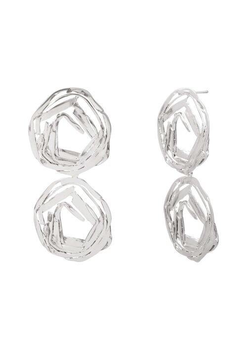 Boucles d'oreilles Winding Tige argent