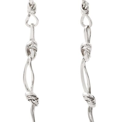 Silver Double Bind earrings
