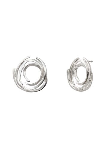 Boucles d'oreilles Circle argent 1