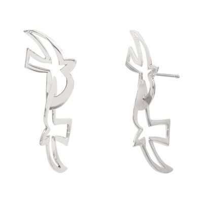 Boucles d'oreilles Birds argent