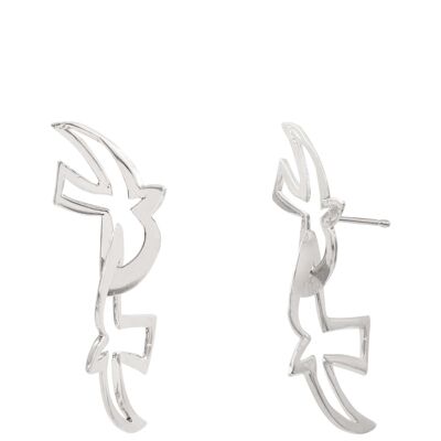 Silver Birds earrings