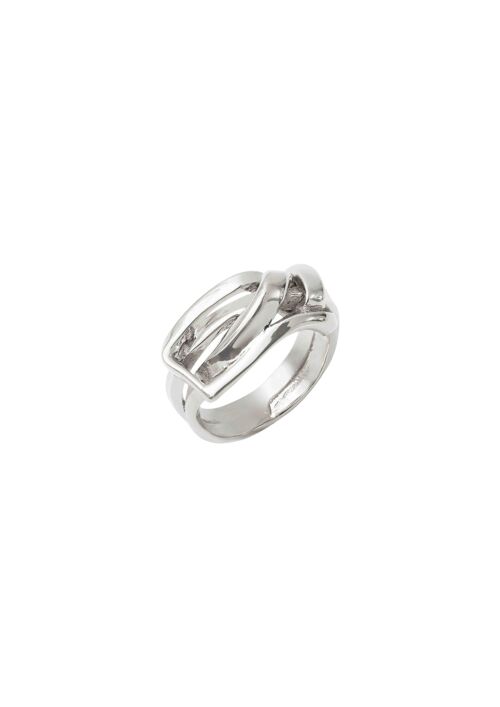 Bague Buckle argent