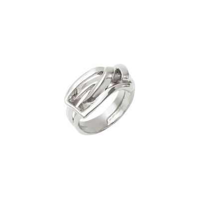 Silver buckle ring