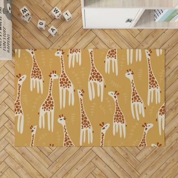 Tapis Vinyle Girafes