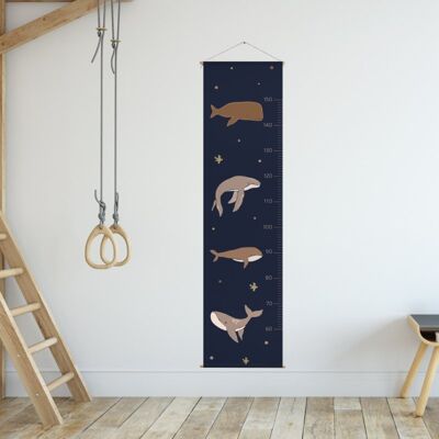 Growth chart | sea creatures | blue
