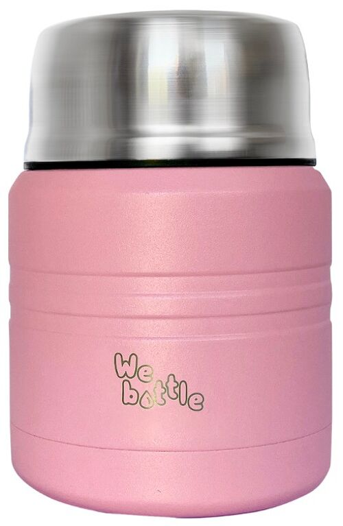 Food Jar 350ml Light Pink