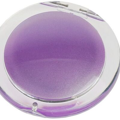 Pocket mirror acrylic/purple with 3x magnification, Ø 8.5 cm