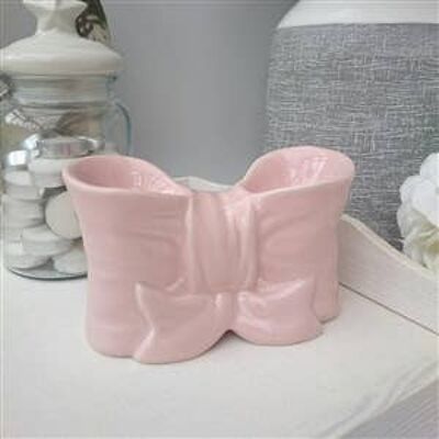 Bow Double Ceramic Wax Melter Pink